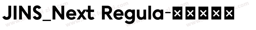 JINS_Next Regula字体转换